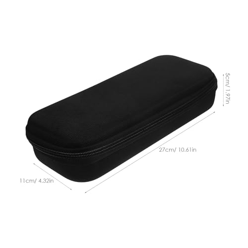 ULTECHNOVO Portable Handheld Microphone Carrying Case, Black Microphone Storage Bag with Padded Interior for Travel and Professional Use