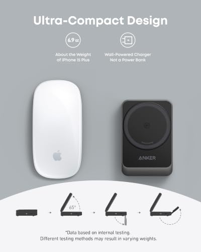 Anker MagGo 3-in-1 MagSafe-Compatible Qi2 15W Foldable Charging Station | Qi2-Certified Wireless Charging Stand for iPhone 17 - 12 Series, AirPods, Apple Watch Ultra(Non-Battery, Adapter Included) - color: Black