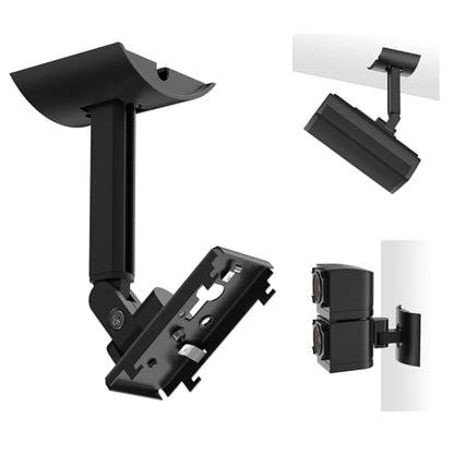 (2 Pack) Adjustable Speaker Wall Mount for Bose Cube Speaker, Ceiling & Wall Mount for Bose UB-20, UB-20 Series II, WB-50 II, Lifestyle, Soundtouch Series, Cinemate, Acoustimass Series Black - color: Black