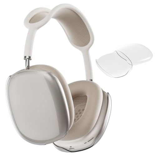 MOLOPPO Clear PC Hard Case for AirPods Max 2/1 (2026/2024/2020) | Clear shell, Durable PC, Anti-Scratch, Ultra Protective, Transparent accessories for AirPods Max 2/1 - color: A-Translucent-Hard