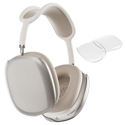 MOLOPPO Clear PC Hard Case for AirPods Max 2/1 (2026/2024/2020) | Clear shell, Durable PC, Anti-Scratch, Ultra Protective, Transparent accessories for AirPods Max 2/1 - color: A-Translucent-Hard