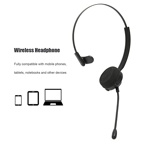 VBESTLIFE Office Bluetooth Headset with Mic, Bluetooth Trucker Headset, Noise Cancelling Trucker Bluetooth Headset, Support Noise Reduction, for Call Center,Home,Smartphones,PC