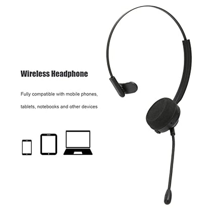 VBESTLIFE Office Bluetooth Headset with Mic, Bluetooth Trucker Headset, Noise Cancelling Trucker Bluetooth Headset, Support Noise Reduction, for Call Center,Home,Smartphones,PC