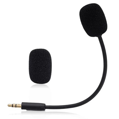 Mic Replacement for Razer Barracuda X Headsets, 3.5mm/0.14in Detachable Gaming Boom Headphone Microphone Parts Replacement with Foam Cover Compatible with Barracuda X Headsets, Noise Cancelling