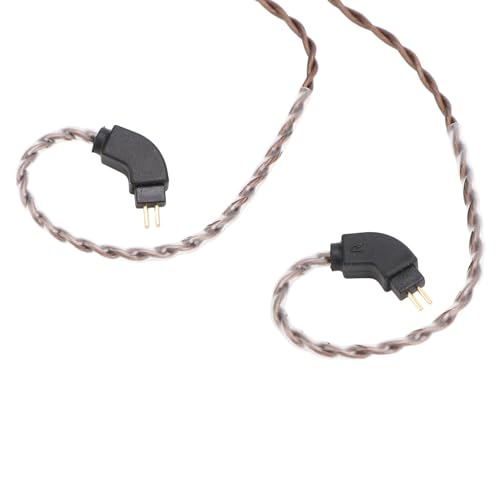 Detachable Earphone Cable 2 Pin 0.78mm OFC Replacement Wire, 3.5mm Headphone Extension Cable with Gold Plated Plug, Free Design for ZSN ZS10 ZSX AS12 AS16 TFZ