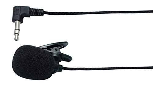 3.5mm Audio Male to Mini lavalier Lapel Tie Clip-on Portable Microphone for Mic System,Voice Amplifier,Speakers,Teachers, conferences, speeches, Drama Performances, Tour Guides.(2pack-1.1M) - color: 1.1M