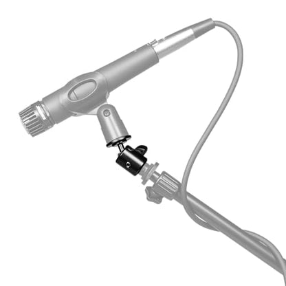 Gator Frameworks Ball-and-Socket Head Microphone Adapter with Angle Adjustment, (GFW-MIC-BALLHEAD-MT)