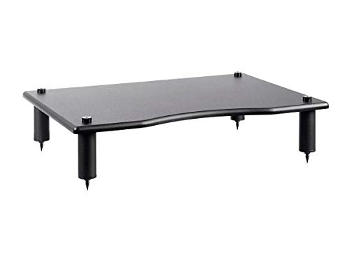 Monolith 124795 Amplifier/Component Stand, 23.8 x 16.7 x 4.7 Compatible with Bose, Polk, Sony, Yamaha, Pioneer & Others, Black