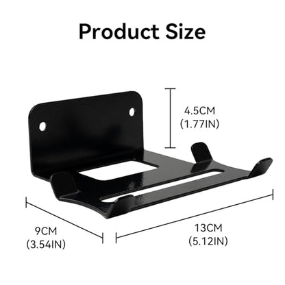 shinar Metal Wall Mount Compatible with Bose SoundLink Flex 1st & 2nd Gen | Bracket Accessory Stand Compatible with Soundlink Flex Integrated Cable Management White (Black) - color: Black