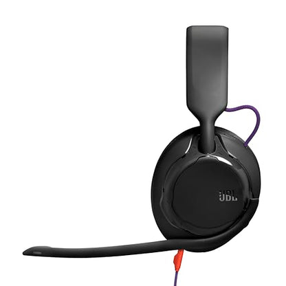JBL Quantum 250 Wired Gaming Headset Spatial Sound Mic - Black | Plug And Play 3.5mm Connection For PC, Xbox, PlayStation, Switch, With Detachable Boom Arm And Lightweight Over Ear Comfort - color: Black