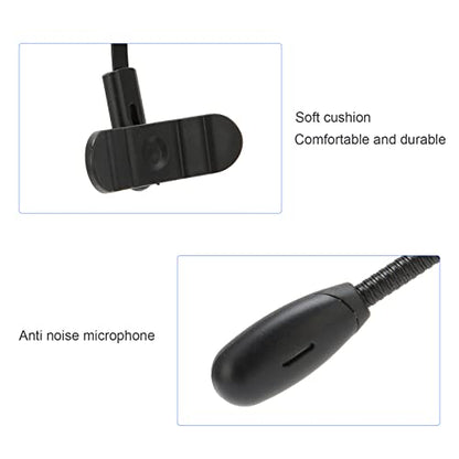 VBESTLIFE Office Bluetooth Headset with Mic, Bluetooth Trucker Headset, Noise Cancelling Trucker Bluetooth Headset, Support Noise Reduction, for Call Center,Home,Smartphones,PC