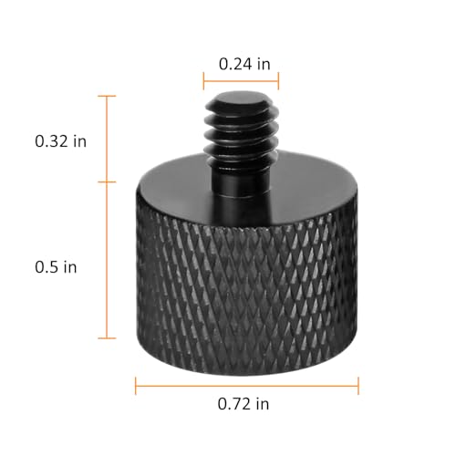 Mic Screw Adapter - 5/8 to 1/4 & 5/8 to 3/8 Adapter Set for Microphone Stand to Tripod and Camera - size: 1/4 & 3/8 Kit