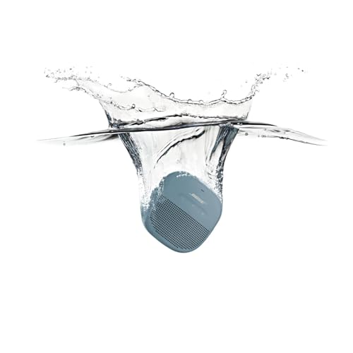 Bose SoundLink Micro Bluetooth Speaker: Small Portable Waterproof Speaker with Microphone, Stone Blue - color: Blue