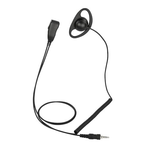 BDS15-Y2 D-Shape Style Earphone with PTT MIC for Motorola Vertex Standard VX-6E VX-120 FT-270R VX-7R FT-277R - size: 1 Piece