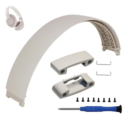 2 Sets Studio Pro Headband Replacement Parts & Replacement Hinge Compatible with Beats Studio Pro and Studio 3 Headphones, Studio Pro Replacement Headband Metal Repair Parts (Sandstone) - color: Sandstone
