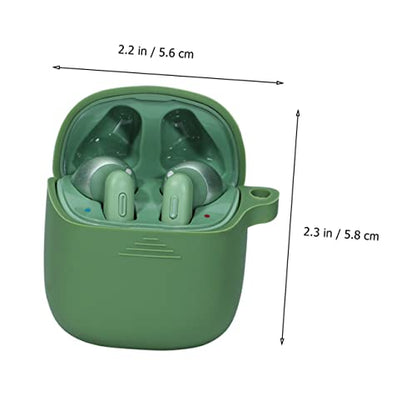 DOITOOL 1pc Silicone Wireless Earphone Cover Shockproof Protective Case for Tunetws Fashionable Full-Bodied Silicone Shell and Stylish Earbuds Cover Grass Green - color: Green