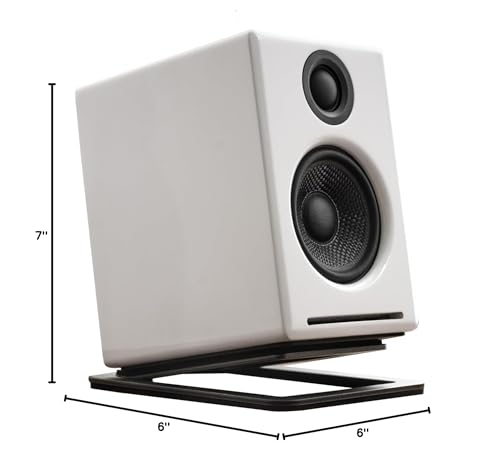 Audioengine A2+ Wireless Computer Speakers – Bluetooth Desktop Speakers | with 24-Bit DAC for PC, Mac, Gaming and Music - White - color: Gloss White, style: Desktop