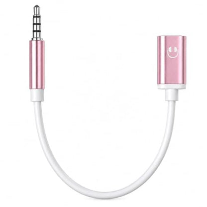Pink UsbC Female to 3.5mm Male UsbC Female to Aux Male Audio Adapter Headphone Jack Adapter USB-C to Aux Cable Cord Compatible with Smartphones, Tablets, Laptops, MP3 Players