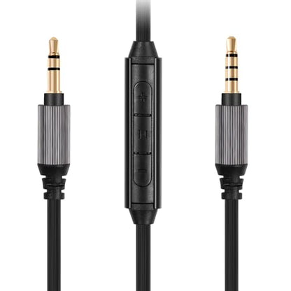 FAAEAL WH-1000XM5 Audio Cable Compatible with Sony WH-1000XM4/XM3 MDR-1AM2 Technica ATH-M50xBT ATH-ANC7B Headphones,in-line mic Control Extension Aux Cord 4.9ft w/mic - color: Black(4.9ft w/mic)