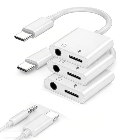 [Apple MFi Certified] USB-C to 3.5mm Headphone Port Adapter for iPhone 17