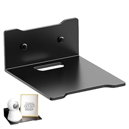 Router Wall Shelf Holder – Wall Mount Bracket, Display Shelf for | Electronics | Floating Shelf for TV Set-Top Box, Wireless Speaker, Audio Router, Projector in Home Office Living Room Setup - size: small