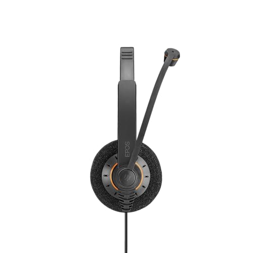 EPOS Sennheiser Consumer Audio SC 60 USB ML (504547) - Double-Sided Business Headset | For Skype for Business | with HD Sound, Noise-Cancelling Microphone, & USB Connector (Black)