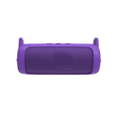 Protective Silicone Cover Sleeve for JBL FLIP 7 Bluetooth-compatible Speaker Soft Durable Anti-Drop Bump-resistant and Shock-proof Travel Carrying Case with Shoulder Strap and Carabiner (Light purple) - color: Light purple