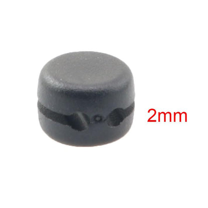 10PCS Headphone Round Flat Cable Splitter Slider 2.0mm Black Round Cable 2mm Headphone Snap On Y Splitter Detachable Clip Black