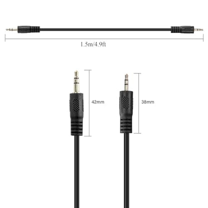 2.5mm to 3.5mm Aux Audio Cable，2.5mm TRS Male to 3.5mm TRS Male Stereo Headphone Audio Replacement Cord for Phones, Headphones, Speakers(1.5m)