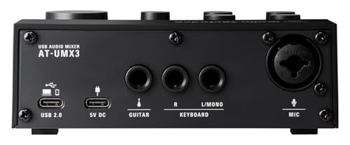 Audiosavings Bundle: AT-UMX3 USB Audio Mixer - Plug-and-Play, Live Streaming Ready Bundle with 512-BBA 31" Adjustable Microphone Boom Arm Mic Stand (2 Items)