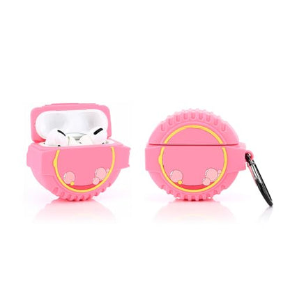 (2Pack+Cleaner Pen) XMBYGY Case for Apple AirPods Pro 2nd/1st Generation Wireless Earbuds with Cleaning Pen Kit, Silicone Cute Charging Case Shockproof Protective Cover for AirPods Pro 1/2 (BUB+SKI) - color: BUB+SKI