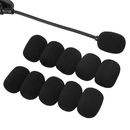 GSHLLO 50 Pcs Microphone Windscreen Foam Covers Small Lapel Mic Covers Stage Headset Mic Windscreen Microphone Protection Covers Micro Phone Covers