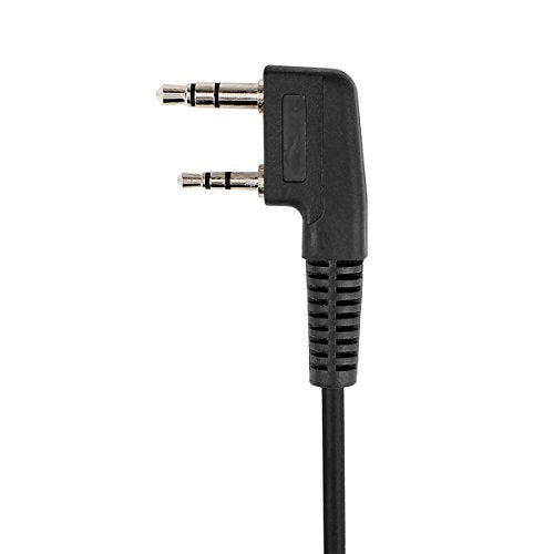 Retevis Walkie Talkie Earpiece with Mic, for RT22/RT68/RT21/H777/RT68H | D Shape, Double Wire, 2 Pin , Compatible with Pxton, Baofeng BF-888S, Kenwood Walkie Talkie, Two Way Radio Headset(10 Pack) - style: D Shape Earhook