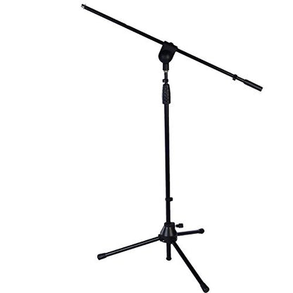 LyxPro Microphone Stand Boom Arm Tilting, Rotating Floor Podium Studio, Strong Durable 38.5 Inch - 66 Inch, Extends Arm to 29 3/8 Inch Comes With 3/8 Inch and 5/8 Inch - Mount Adapters (Pack of 2) - size: 2 Pack