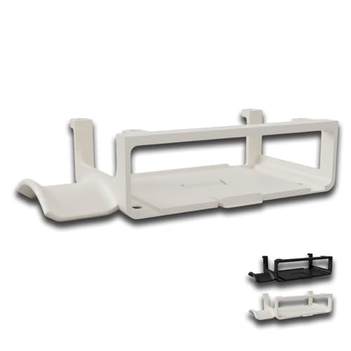 Under Desk for Audio Interface Mount with Headphone Holder for Focusrite Scarlett 2i2 4th Gen, Space-Saving Bracket with Screws (White) - color: White