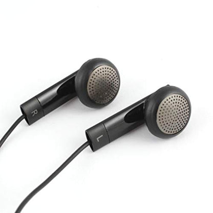Headset 3.5mm Handsfree Earphones w Mic Dual Earbuds Headphones Earpieces Stereo Wired [Black] Compatible with Barnes & Noble Nook HD+ HD Color - BlackBerry Key2 LE - Blackview BV9000 Pro L2G