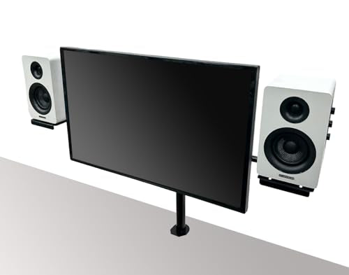 Nagao Seisakusho NB-SPKR-VESA Speaker Stand Compatible with Monitor Arm VESA Computer Monitor Speaker Installation