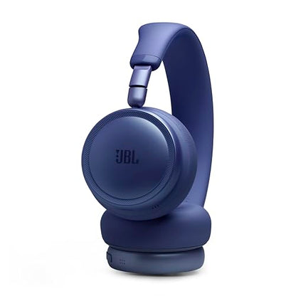 JBL Live 680NC - Noise Cancelling Headphones - Blue | JBL Signature Sound with Hi-Res Audio wired and wireless, True Adaptive Noise Cancelling 20, real time calibration - color: Blue