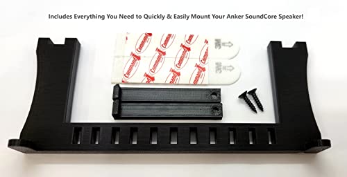Wall Mount for Anker Soundcore Portable Bluetooth Speaker - No Drill!