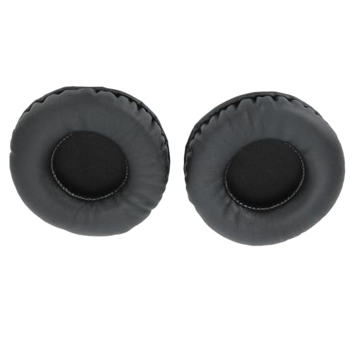 GOWENIC Replacement Ear Cushions, 75mm Headphone Earpads, Universal Ear Pads Covers for Headset, Black Foam Cushions Compatible with Most Headsets