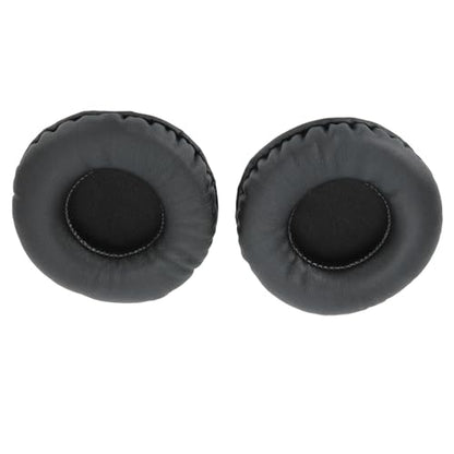 GOWENIC Replacement Ear Cushions, 75mm Headphone Earpads, Universal Ear Pads Covers for Headset, Black Foam Cushions Compatible with Most Headsets