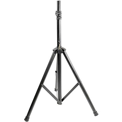 Pyle Universal Stand Kit-Height Adjustable 3.6’ -5.6’ Tall Sound Equipment Tripod Mount for Speakers w/ 35mm Insert-Home, Stage, Studio Use-(2), 21’ ft 1/4" Audio Cable (PMDK102)
