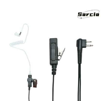 Earpiece Headset MIC PTT 2 Pin for Motorola CP200 CP200D CP185 CP100d CLS1410 CLS1110 RDM2070d DTR650 dlr1060 dlr1020 bc130 Mag One Bpr40 M1 R2 walkie Talkie 2 Way Radio with Acoustic Tube
