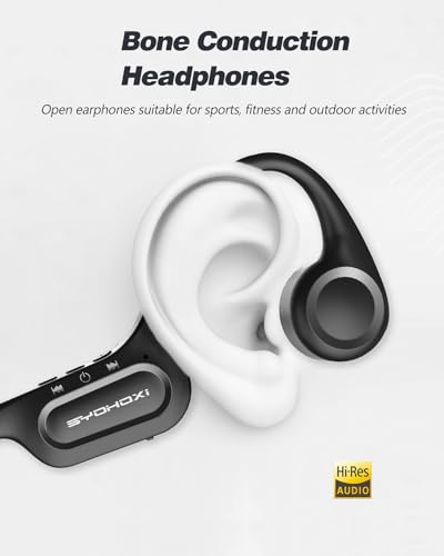 Ultra-Comfortable Open-Ear sport Headphones for Running,Cycling,Gym,8Hr Premium Sound,Bluetooth5.3,IP56 Sweatproof Bone Conduction Tech,Secure Ergonomic Fit & Clear Calls,Wireless Workout Earphones