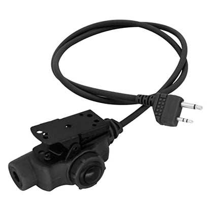 HEARFALCOM U94 V2 PTT Push to Talk Tactical PTT Adapter Civilian Version Compatible with Midland GXT, LXT Series Walkie Talkie （BK） - color: BK 3