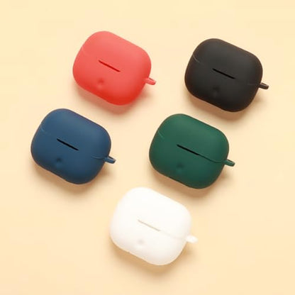Soft Silicone Case Cover Dedicated Earphone Case Secure Grip Easy Access Scratch Resistant Housing Skin Portable Earphone Pouch - color: Black