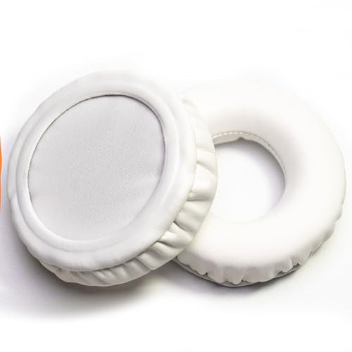 Soft Protein Leather Ear Pads for Pioneer HDJ CUE1 Cue One, HDJ500 DJ Headphone (White) - color: White