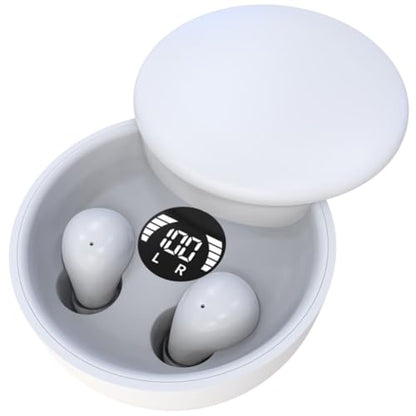 Wireless Earbuds for Sleeping, Beige - color: White