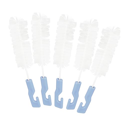 Outanaya 5pcs Hearing Aid Cleaning Brush Bristle Ear Cleaning Brush for Earwax Removal for Adults Headphone Cleaner