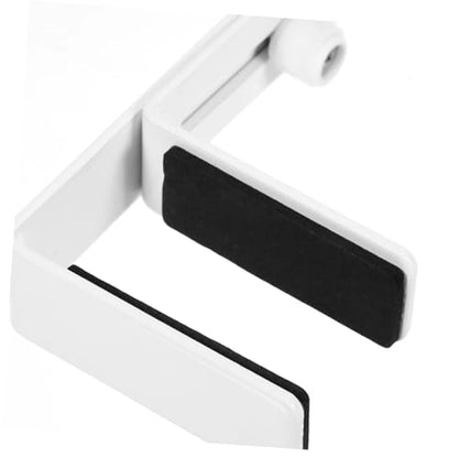 Desk Clamp Headphone Hanger Stand Metal Headphone Rack Non-Slip Pad for Multiple Space-Saving - color: White
